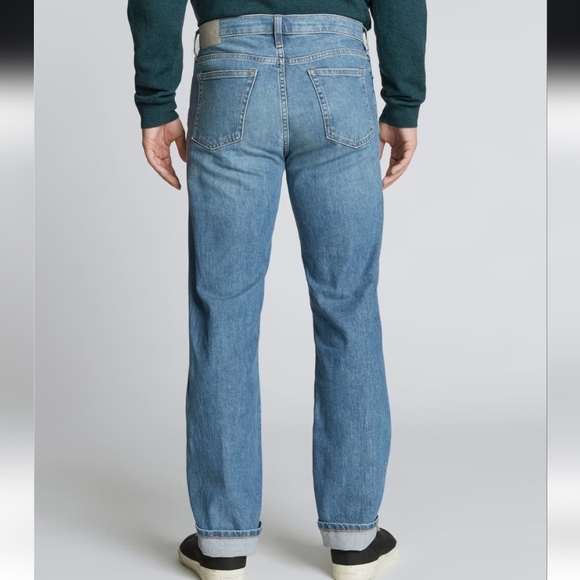 NWOT Everlane Men's Selvedge Straight Fit Jeans In Longbay Size 33x30 - Picture 3 of 11